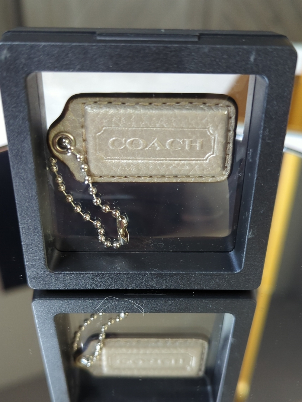 Coach Hang Tag, Gold Metalic
